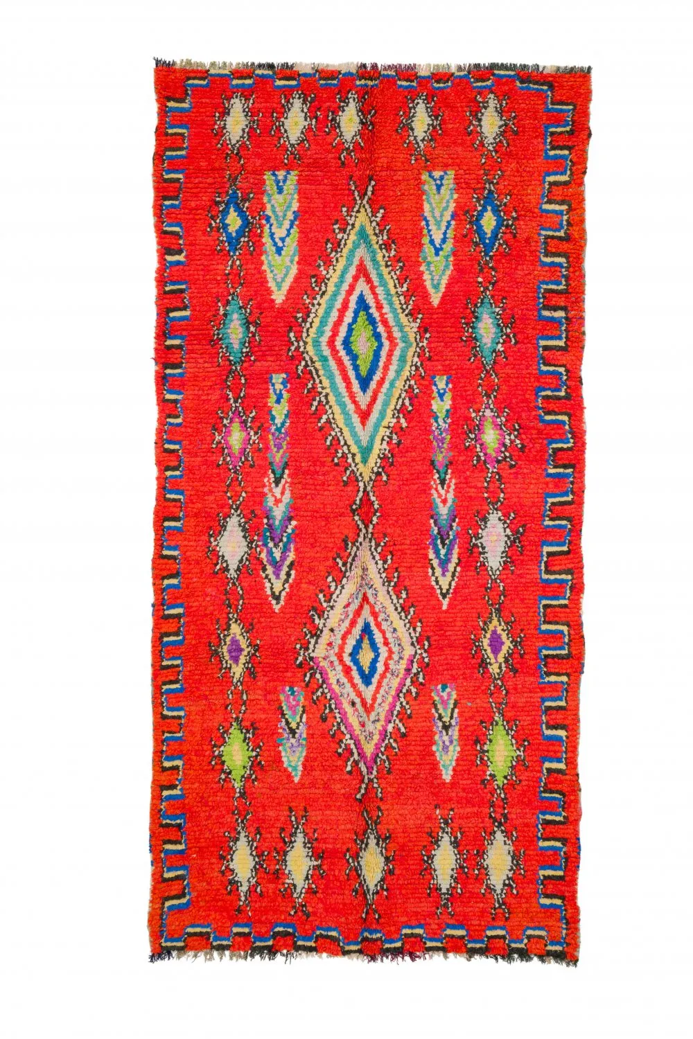 Marocký Berberský koberec Boucherouite 285 x 135 cm
