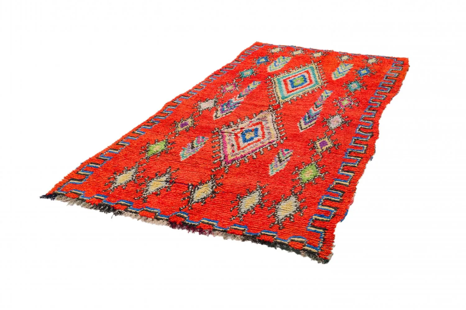 Marocký Berberský koberec Boucherouite 285 x 135 cm
