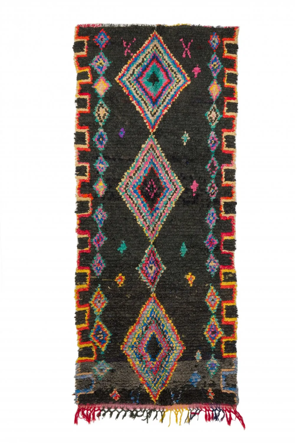 Marocký Berberský koberec Boucherouite 285 x 120 cm