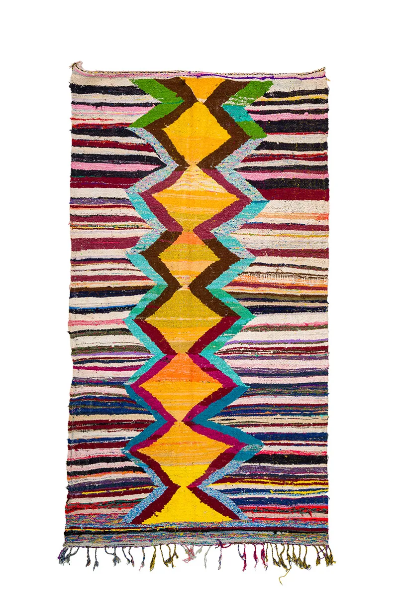 Marocký Berberský koberec Boucherouite 150 x 285 cm