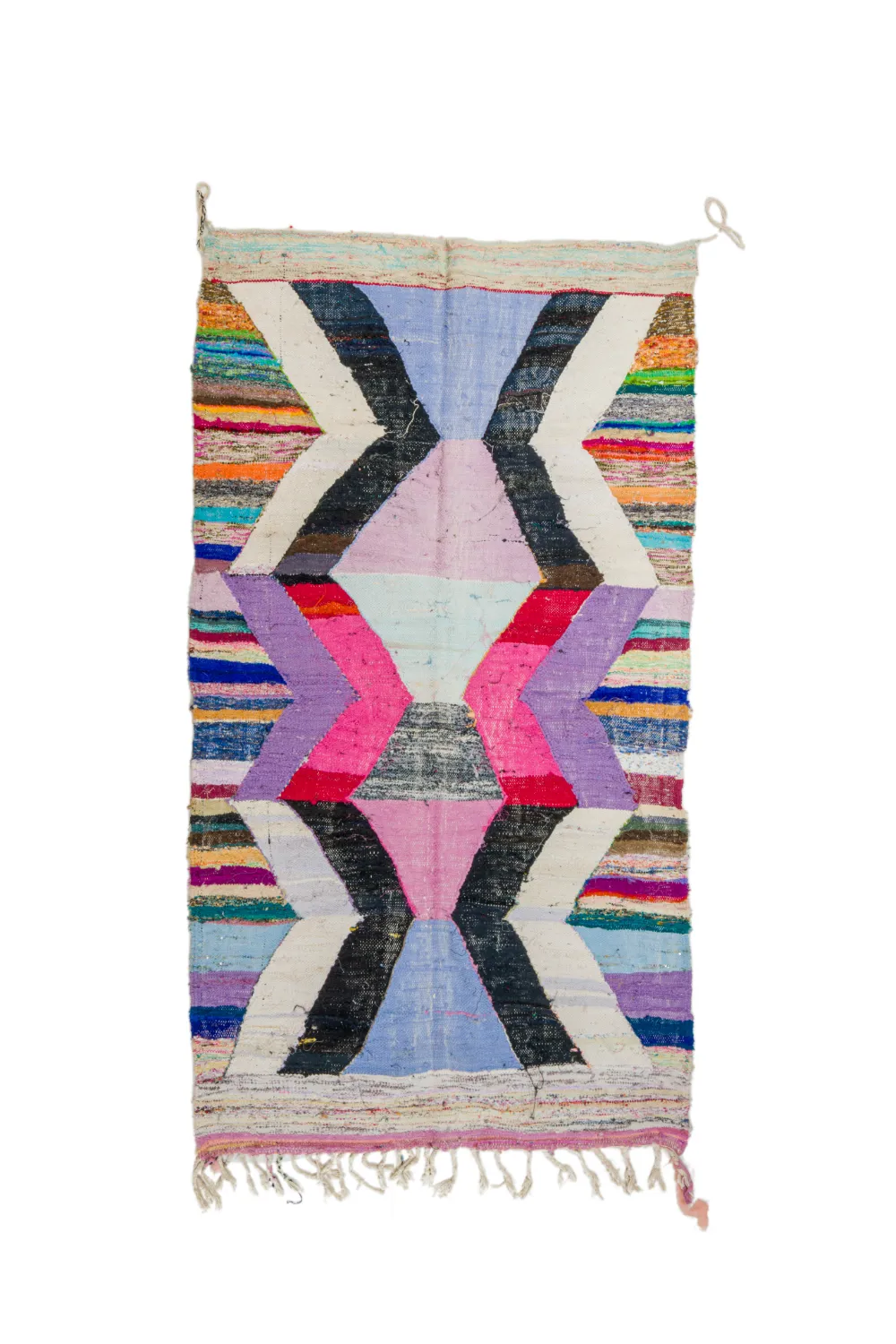 Marocký Berberský koberec Boucherouite 130 x 225 cm