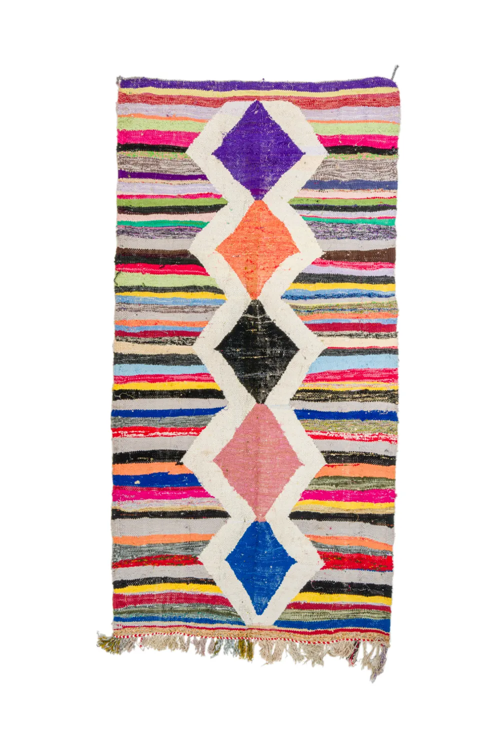 Marocký Berberský koberec Boucherouite 135 x 270 cm