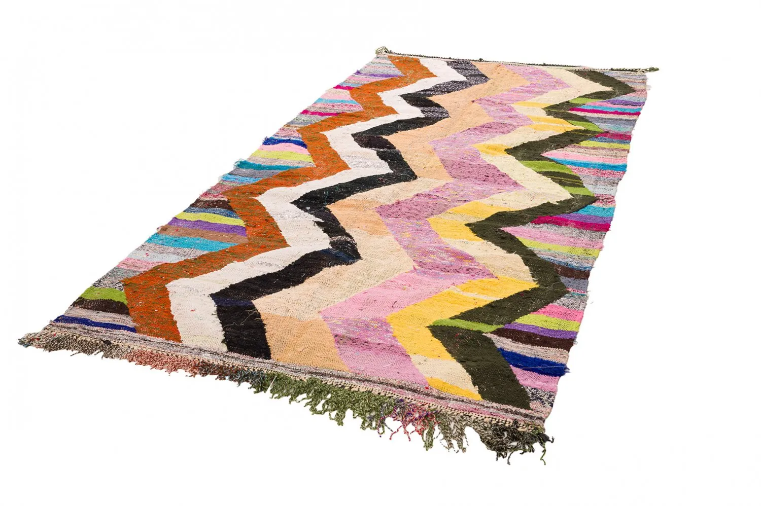 Marocký Berberský koberec Boucherouite 145 x 290 cm
