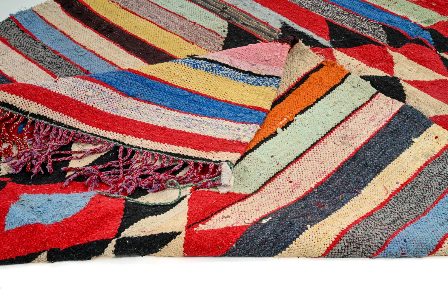 Marocký Berberský koberec Boucherouite 145 x 250 cm