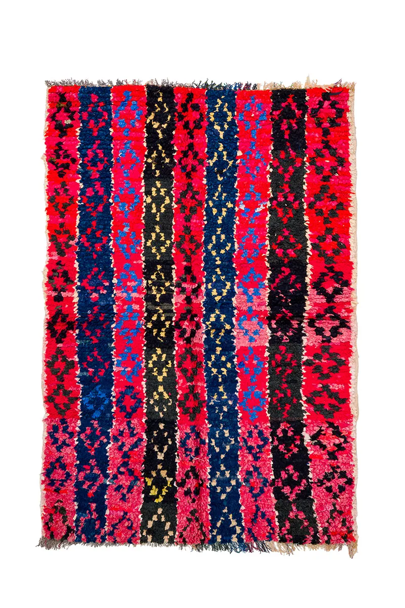 Marocký Berberský koberec Boucherouite 135 x 205 cm