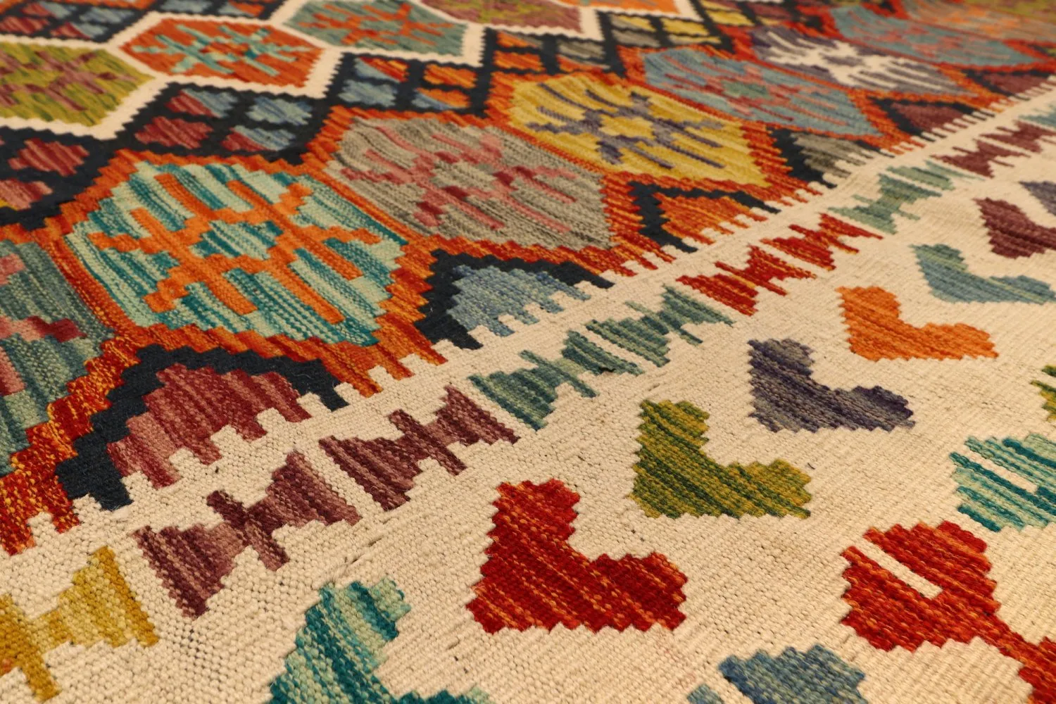Orientální kilim koberec 383 x 300 cm