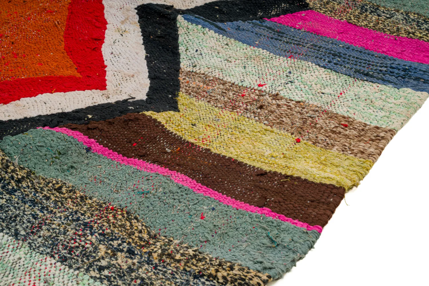 Marocký Berberský koberec Boucherouite 130 x 260 cm