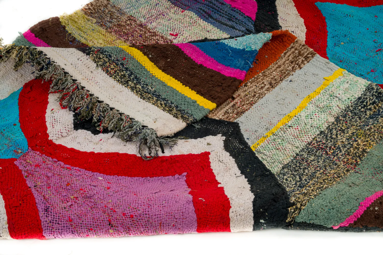 Marocký Berberský koberec Boucherouite 130 x 260 cm
