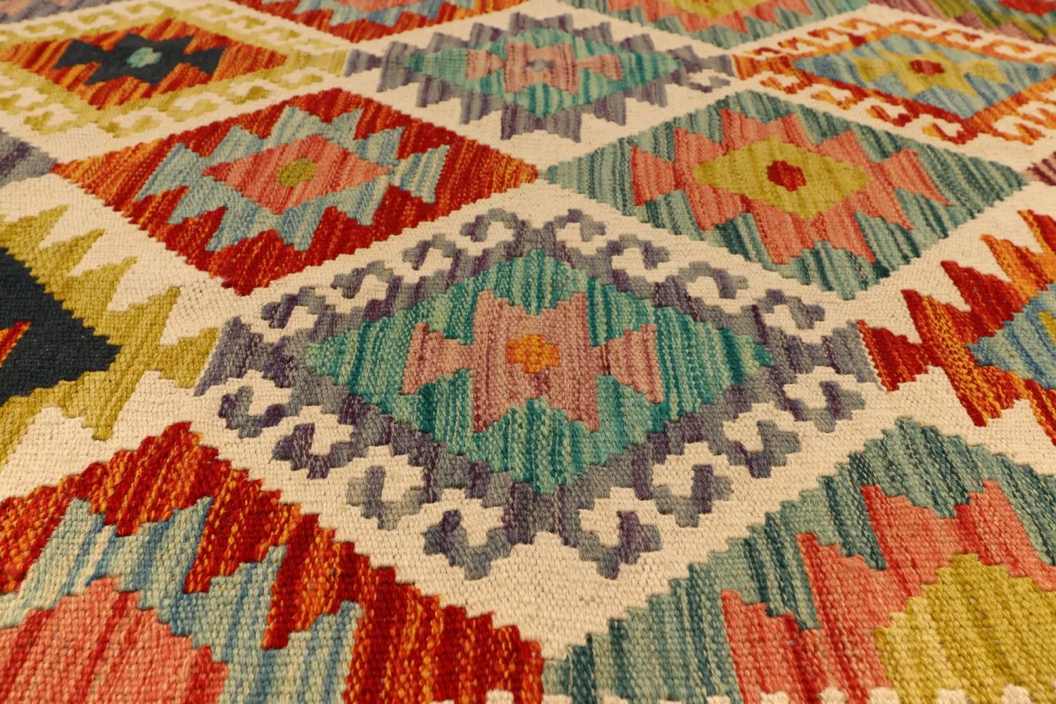 Orientální kilim koberec 394 x 309 cm