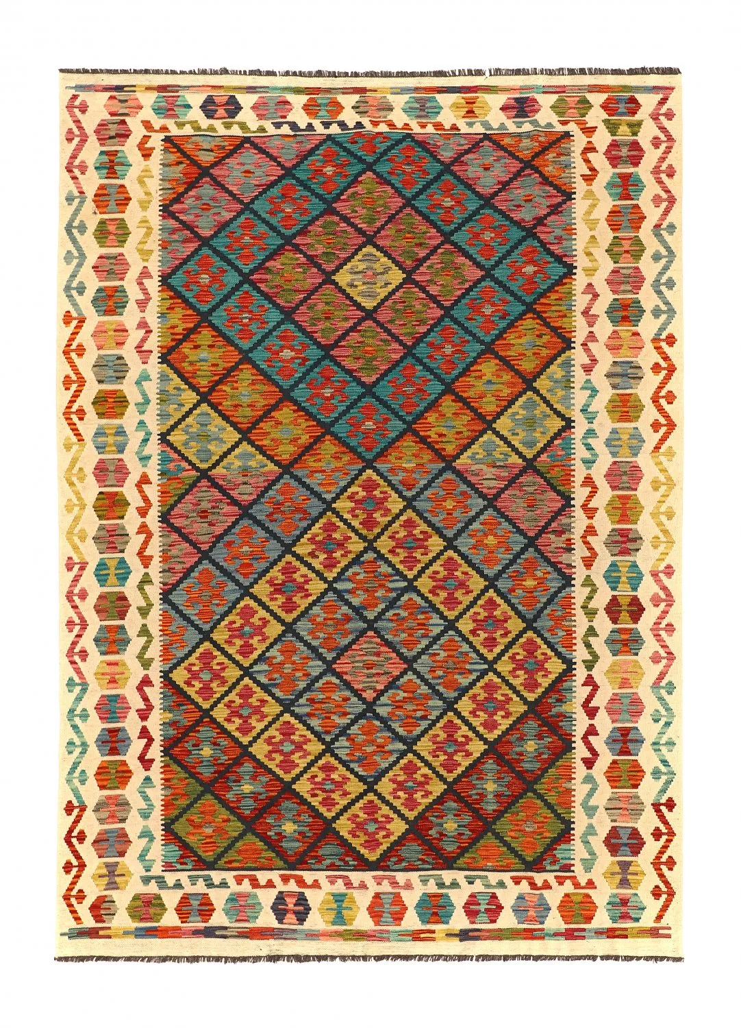 Orientální kilim koberec 257 x 184 cm