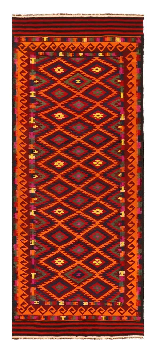 Orientální kilim koberec 398 x 157 cm