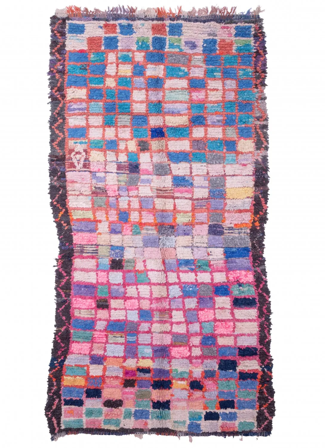 Marocký Berberský koberec Boucherouite 290 x 150 cm