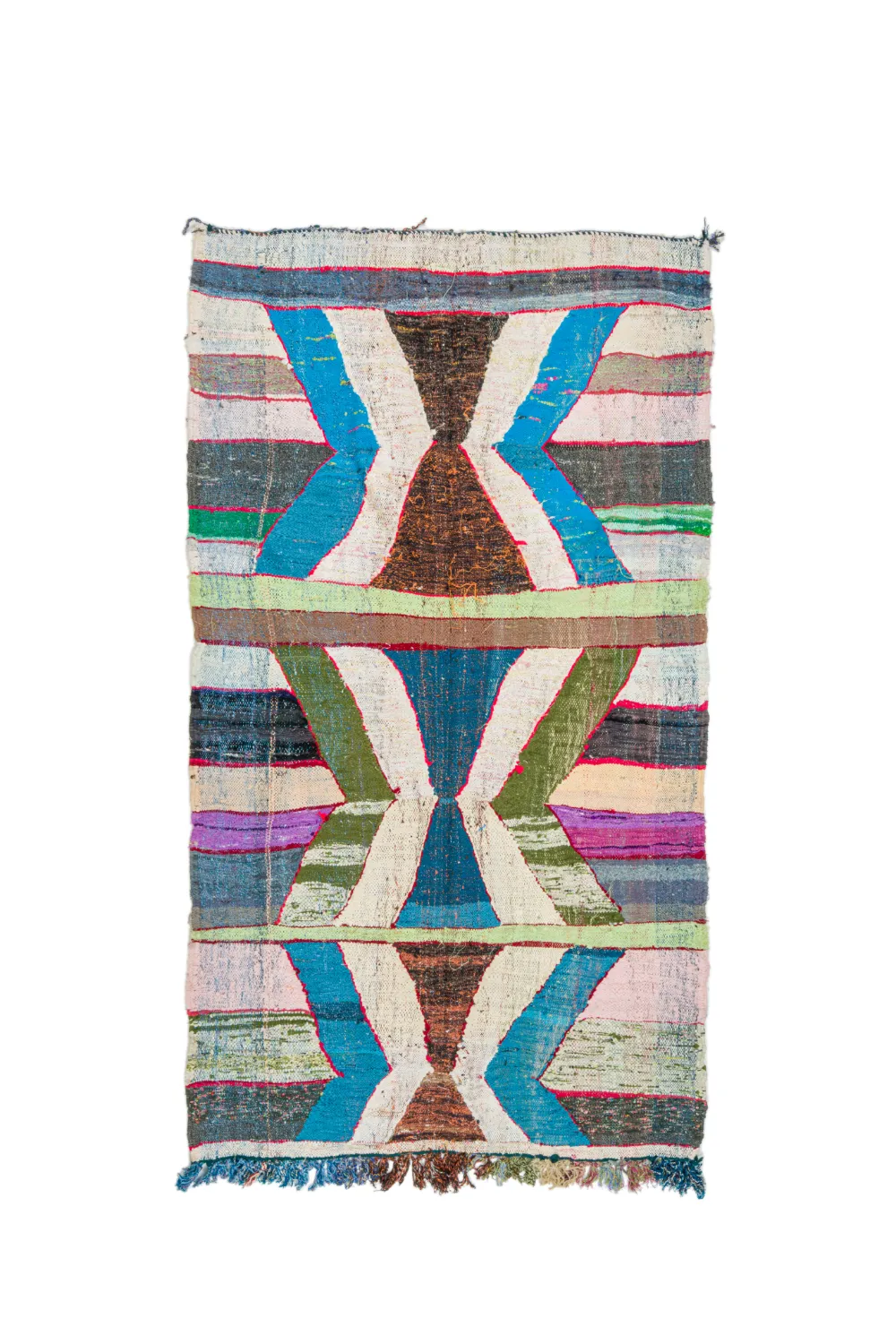 Marocký Berberský koberec Boucherouite 140 x 250 cm
