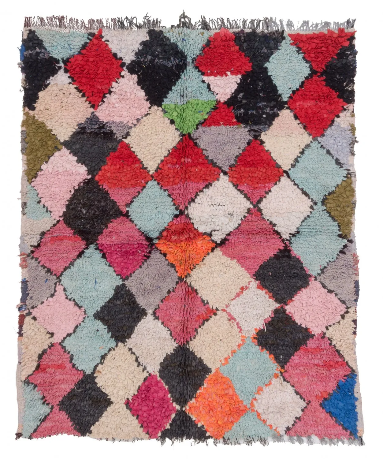 Marocký Berberský koberec Boucherouite 150 x 120 cm