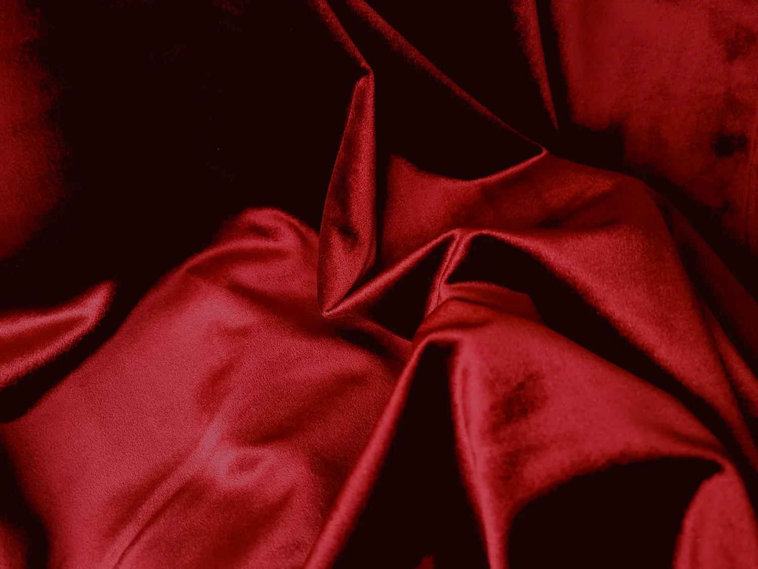 Závěs - Sametový závěs Marlyn (Červená)