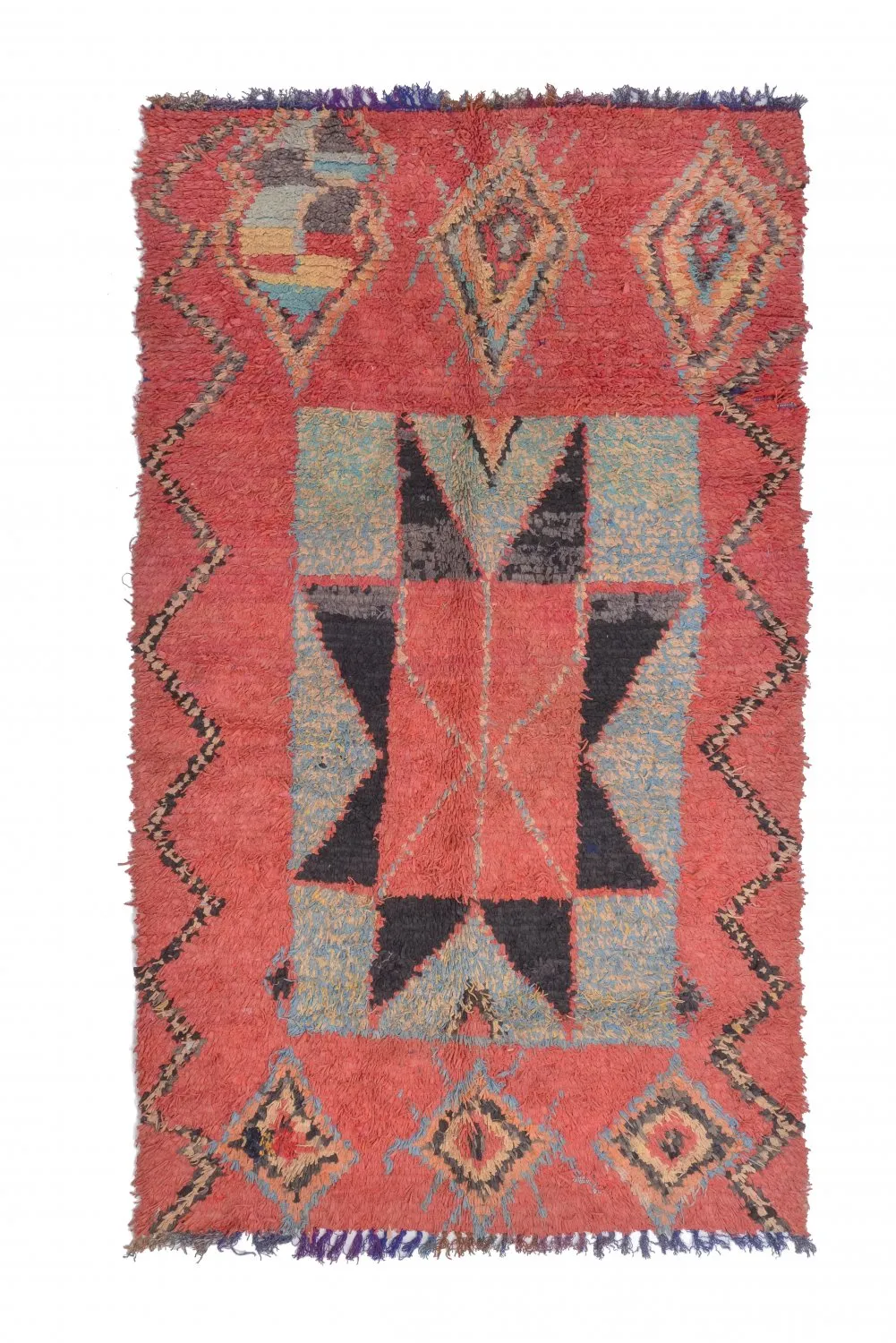 Marocký Berberský koberec Boucherouite 255 x 150 cm