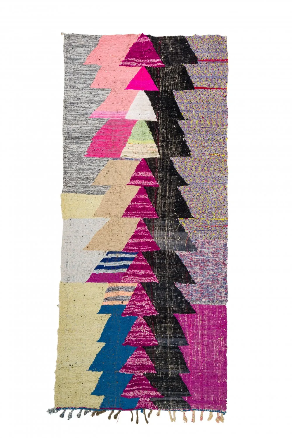 Marocký Berberský koberec Boucherouite 125 x 290 cm