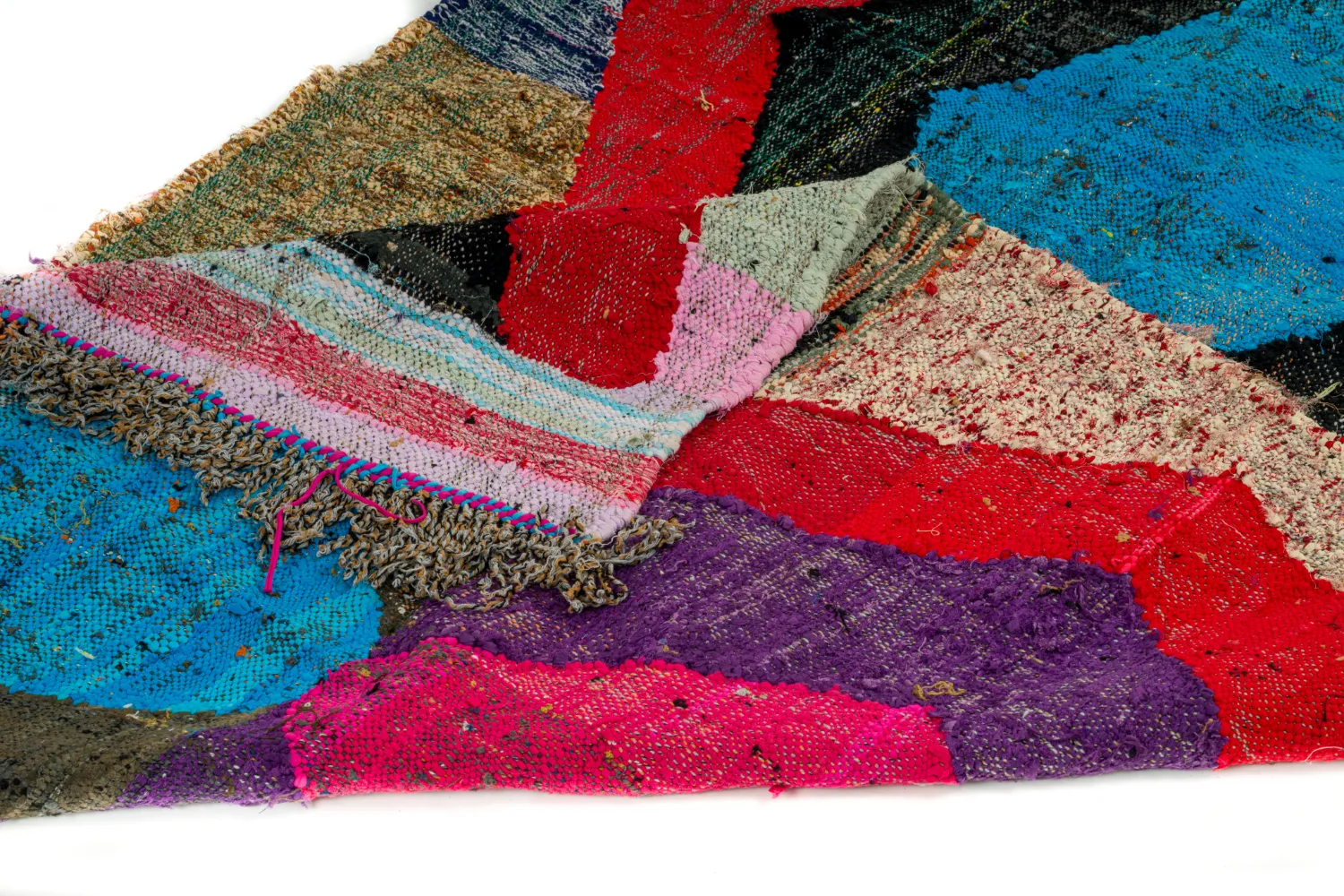 Marocký Berberský koberec Boucherouite 125 x 235 cm