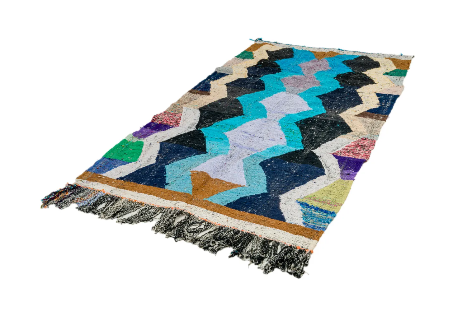 Marocký Berberský koberec Boucherouite 155 x 250 cm