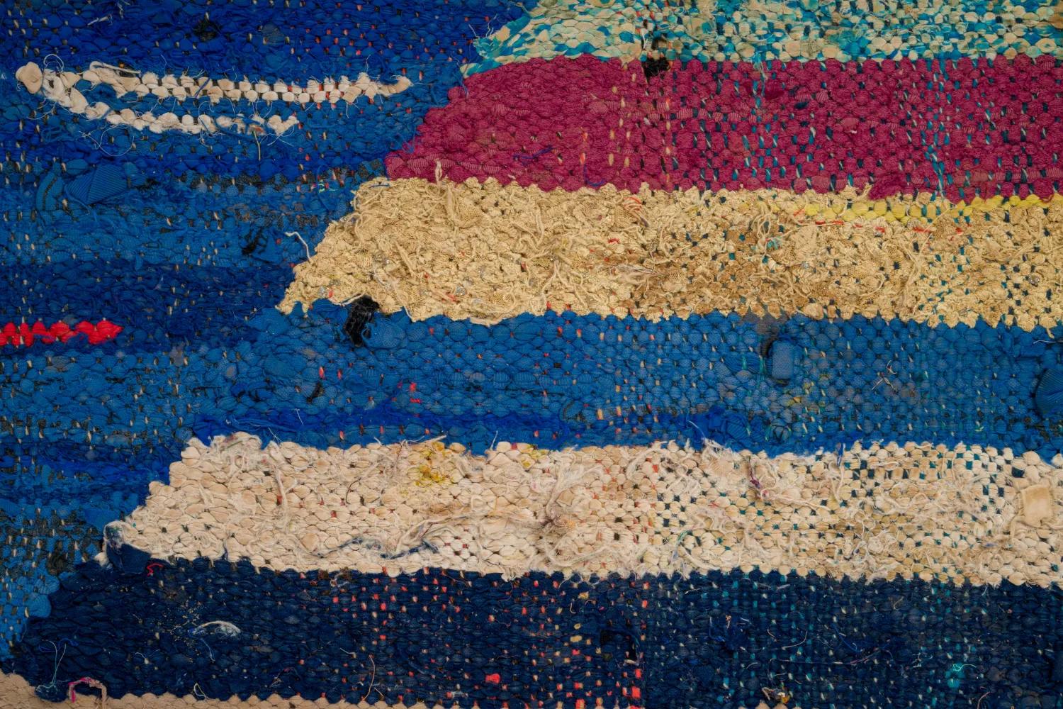 Marocký Berberský koberec Boucherouite 135 x 230 cm