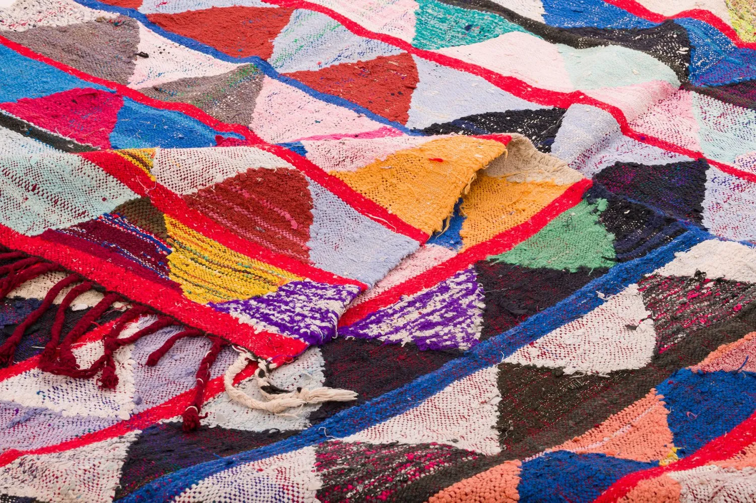 Marocký Berberský koberec Boucherouite 145 x 240 cm