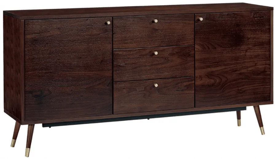 TV stolek / Komoda - Prime (ořech/mosaz)