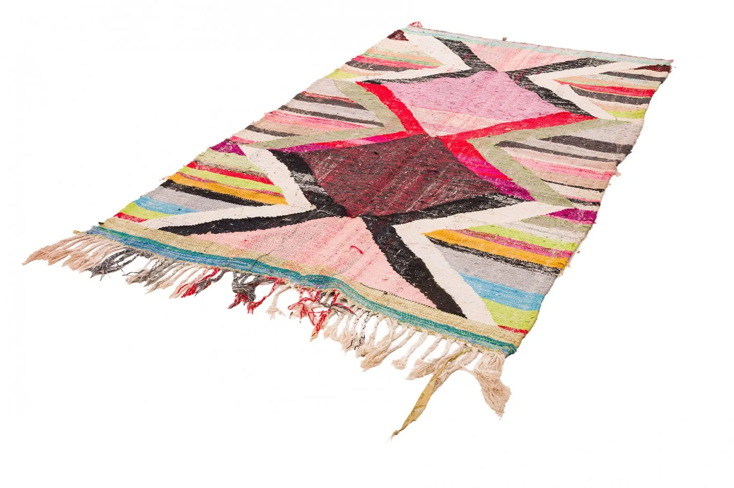 Marocký Berberský koberec Boucherouite 135 x 245 cm
