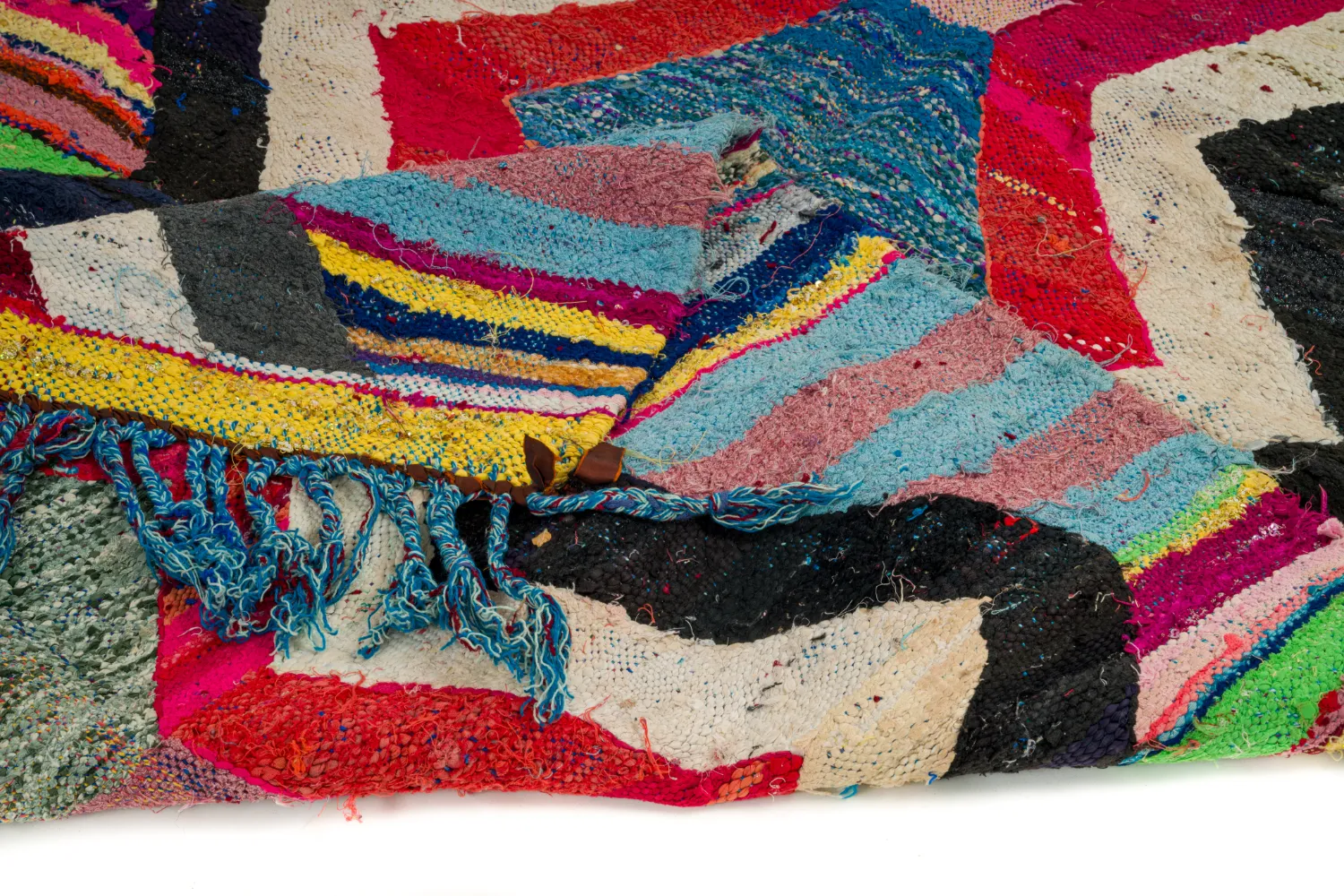 Marocký Berberský koberec Boucherouite 125 x 265 cm