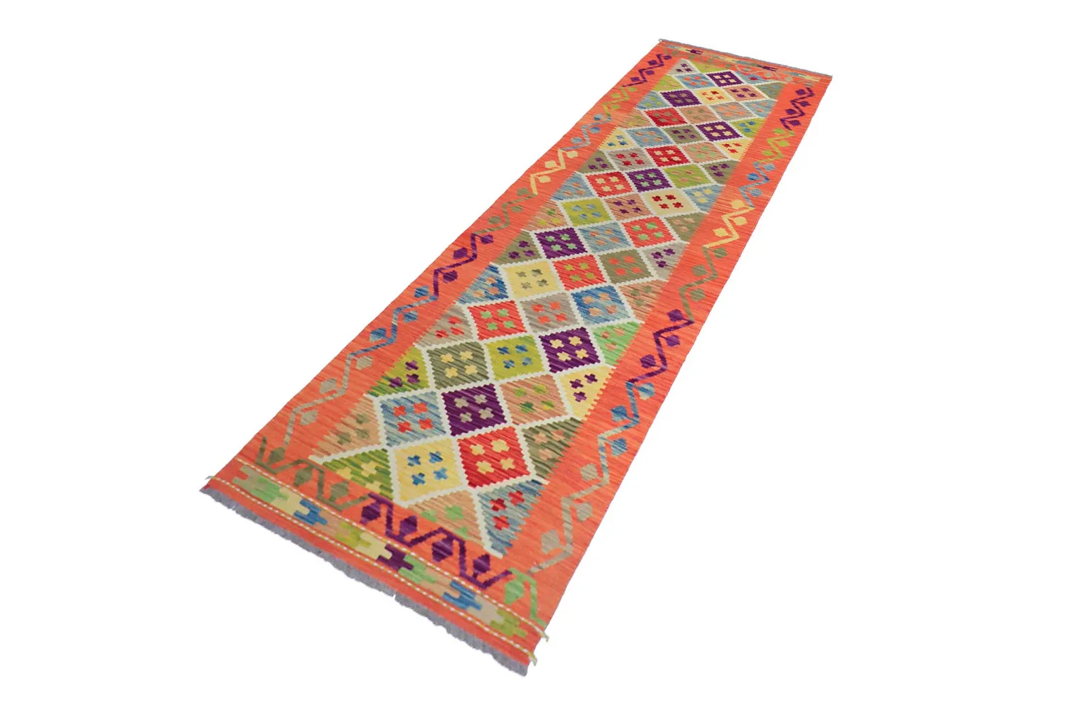 Orientální Koberec - Vegi Kelim Hand Woven - 79 x 298 cm