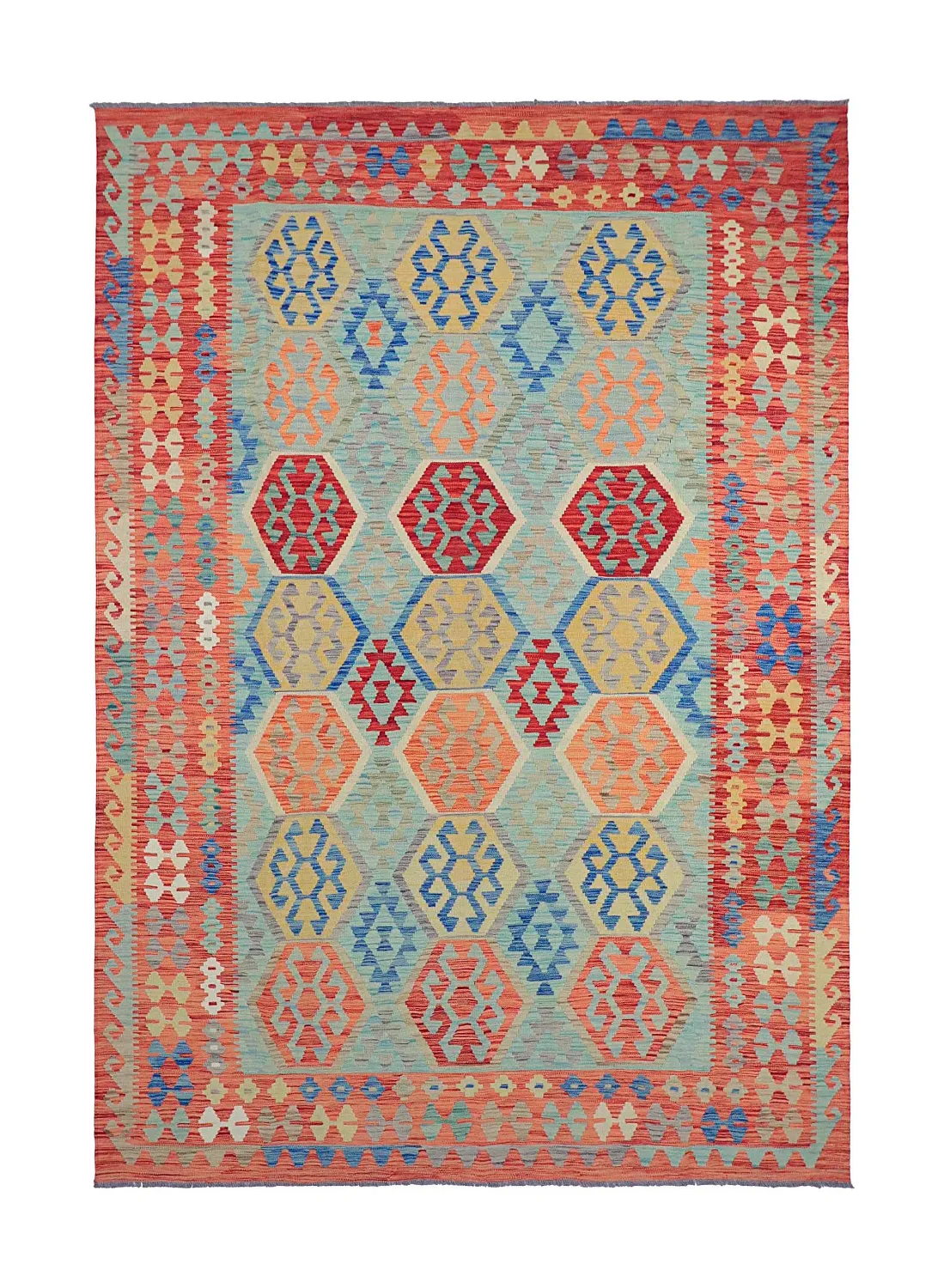 Orientální Koberec - Vegi Kelim Hand Woven - 196 x 292 cm