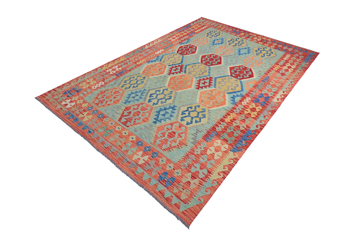 Orientální Koberec - Vegi Kelim Hand Woven - 196 x 292 cm