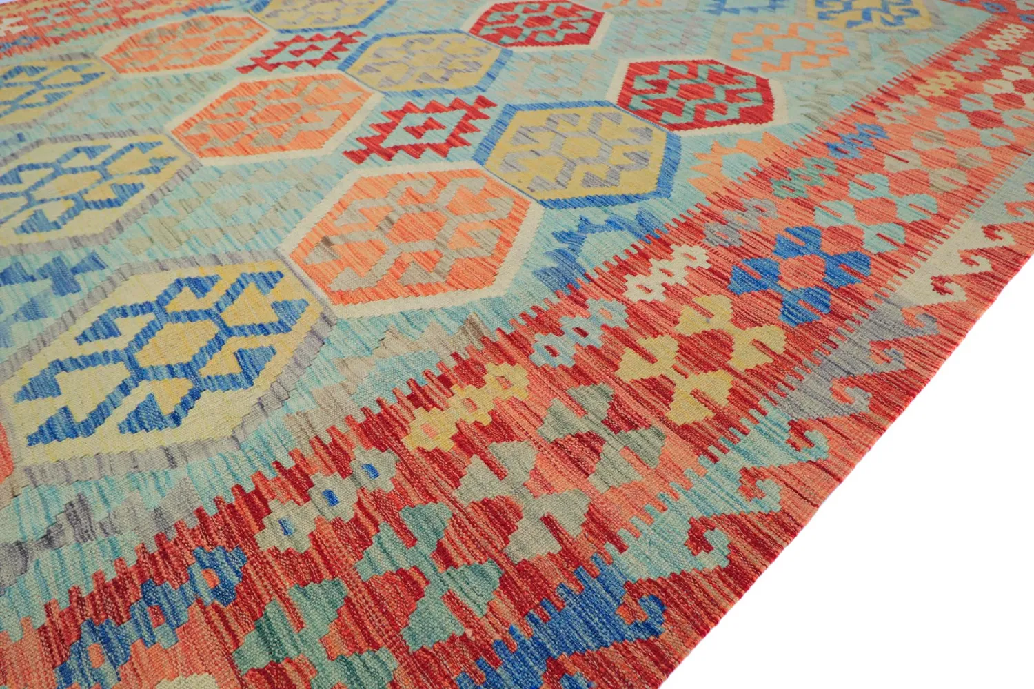 Orientální Koberec - Vegi Kelim Hand Woven - 196 x 292 cm