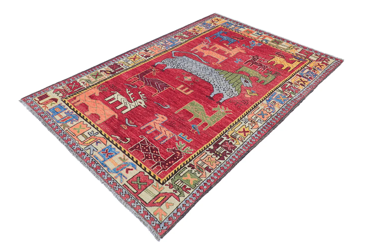 Orientální Koberec - Tribal Hand Knotted - 153 x 213 cm