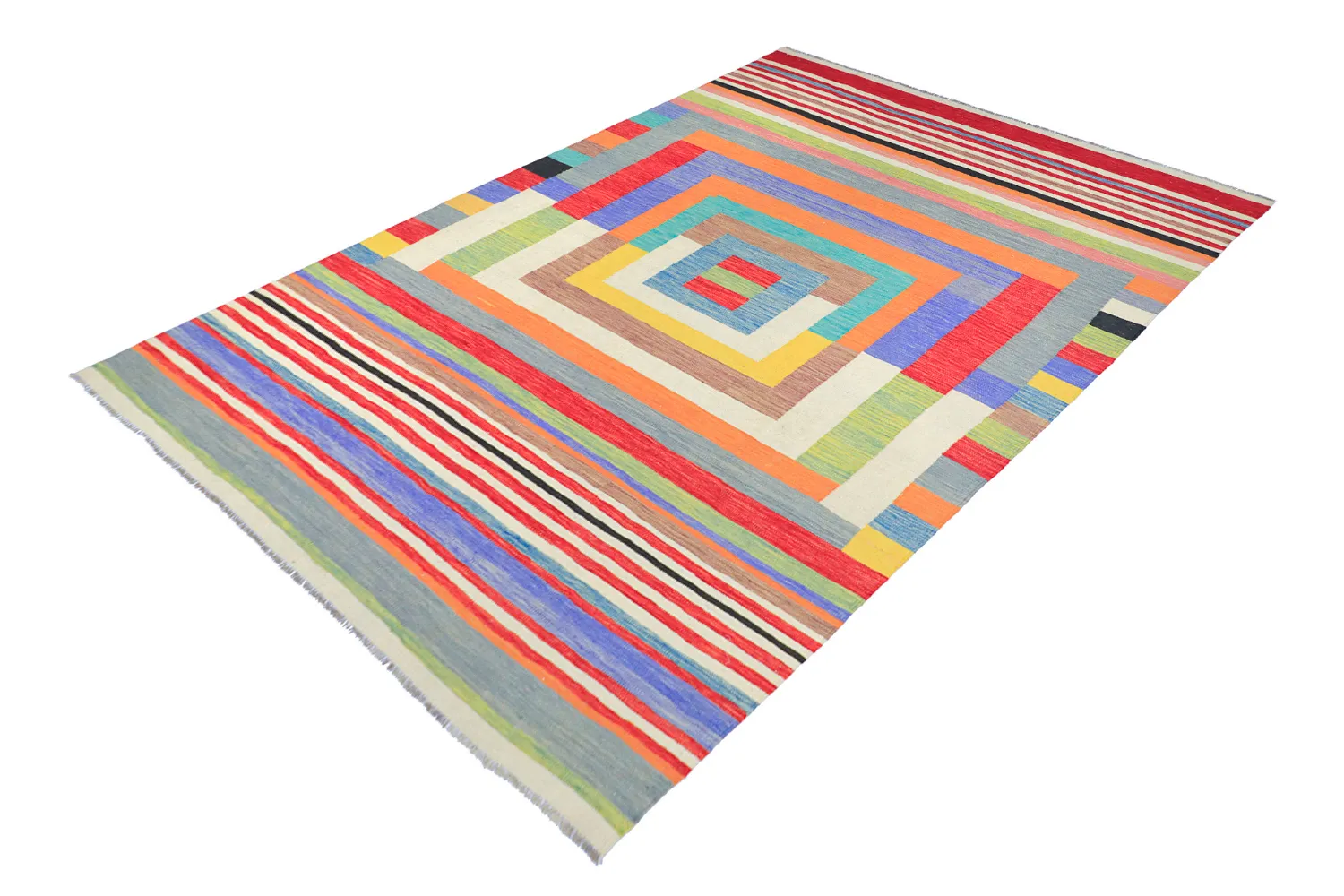 Orientální Koberec - Kelim Hand Woven - 205 x 299 cm