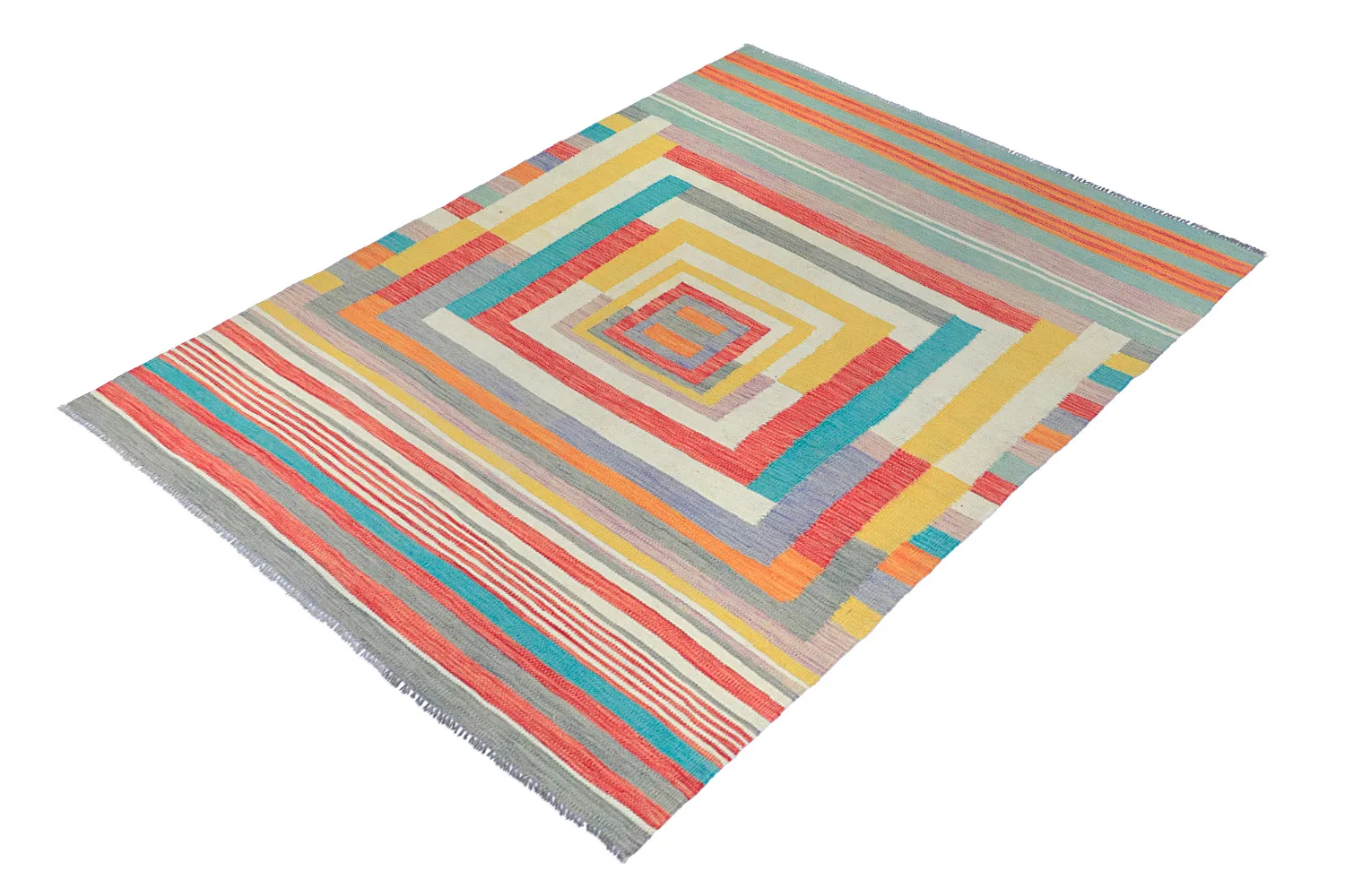 Orientální Koberec - Kelim Hand Woven - 151 x 202 cm