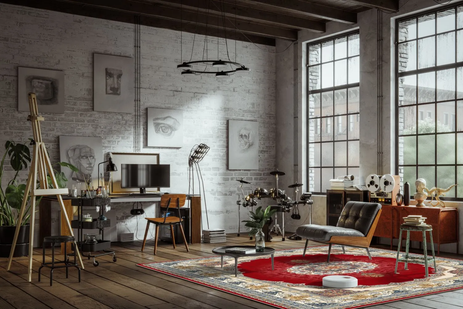 Wiltonský koberec - Lukla (červená)