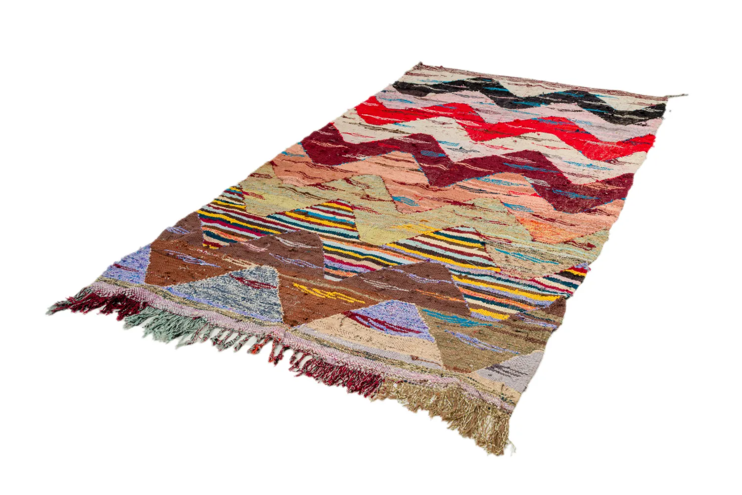 Marocký Berberský koberec Boucherouite 160 x 295 cm