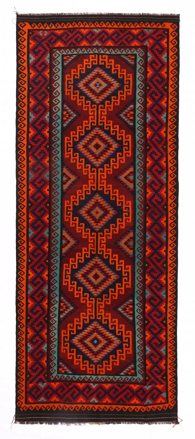 Orientální kilim koberec 424 x 175 cm