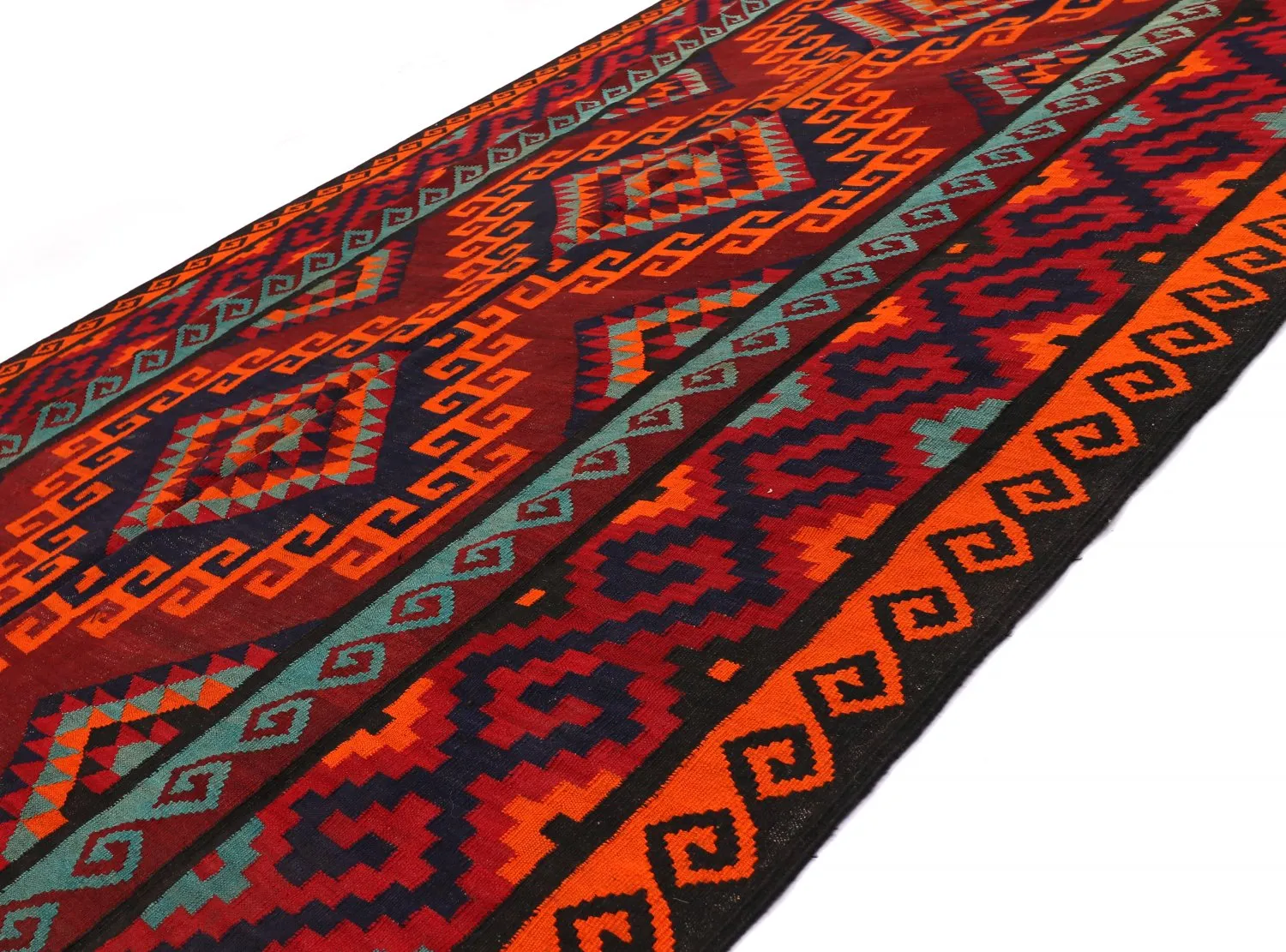 Orientální kilim koberec 424 x 175 cm