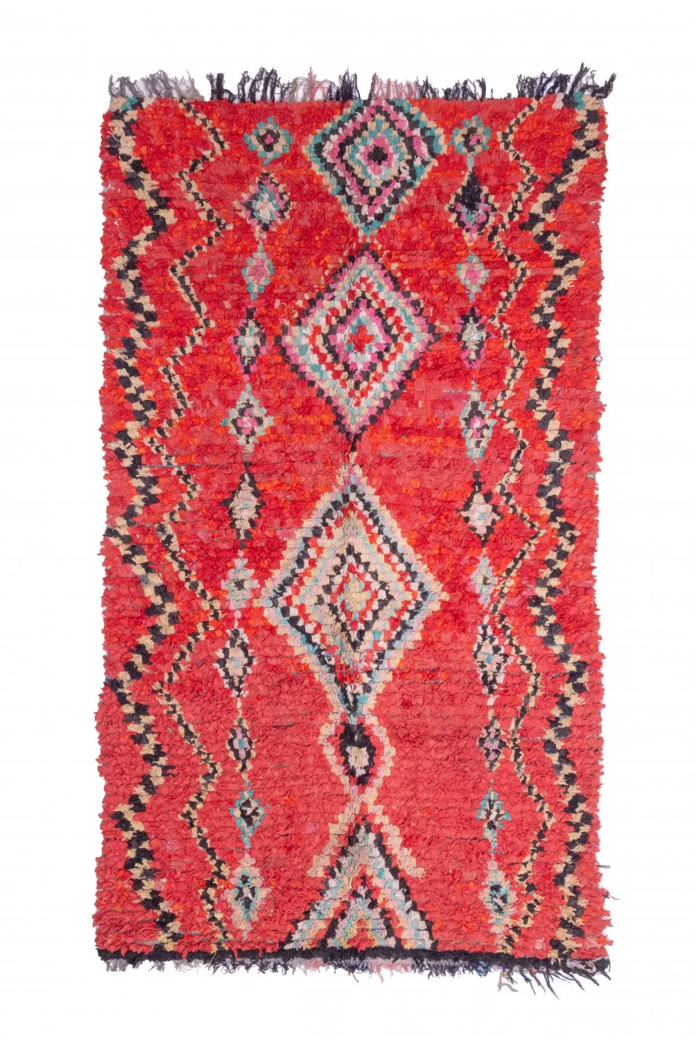 Marocký Berberský koberec Boucherouite 265 x 150 cm
