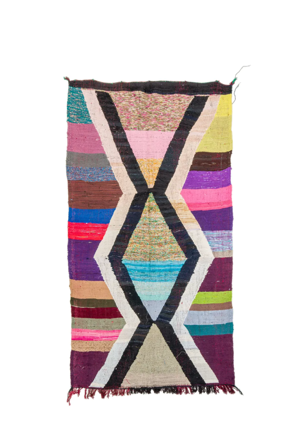 Marocký Berberský koberec Boucherouite 135 x 255 cm