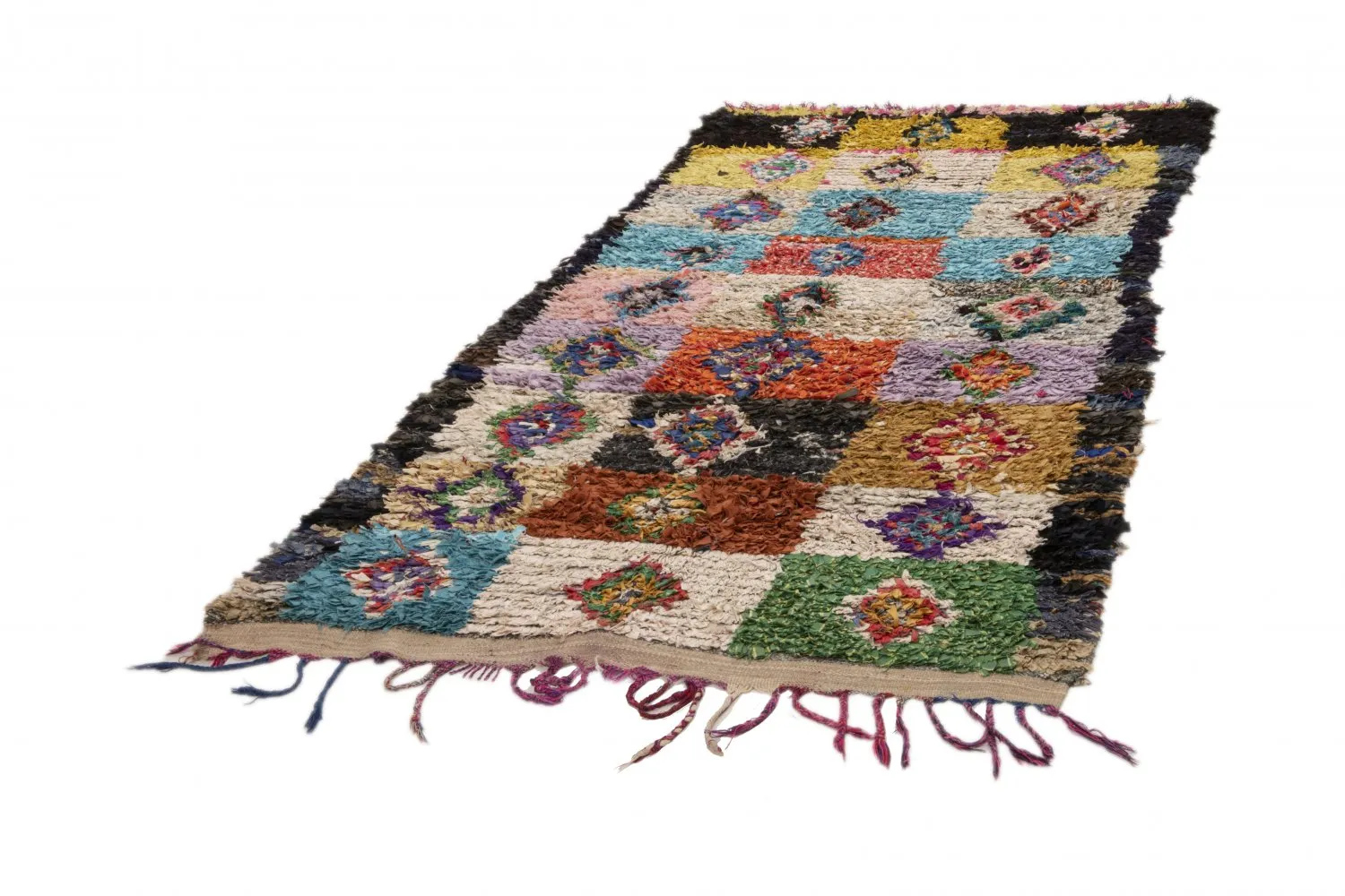 Marocký Berberský koberec Boucherouite 260 x 135 cm