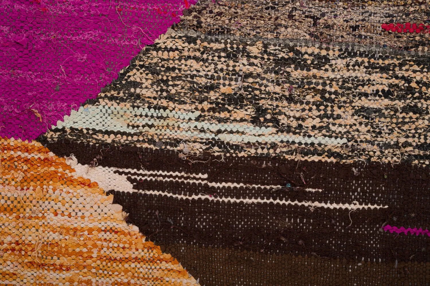 Marocký Berberský koberec Boucherouite 130 x 275 cm