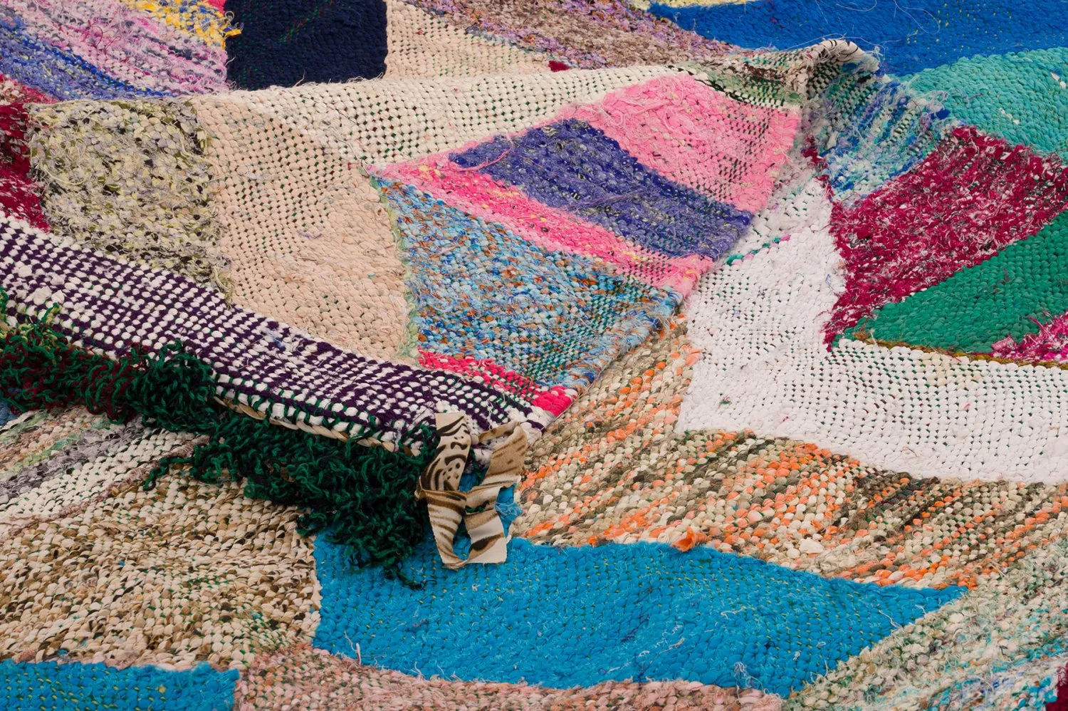 Marocký Berberský koberec Boucherouite 130 x 275 cm