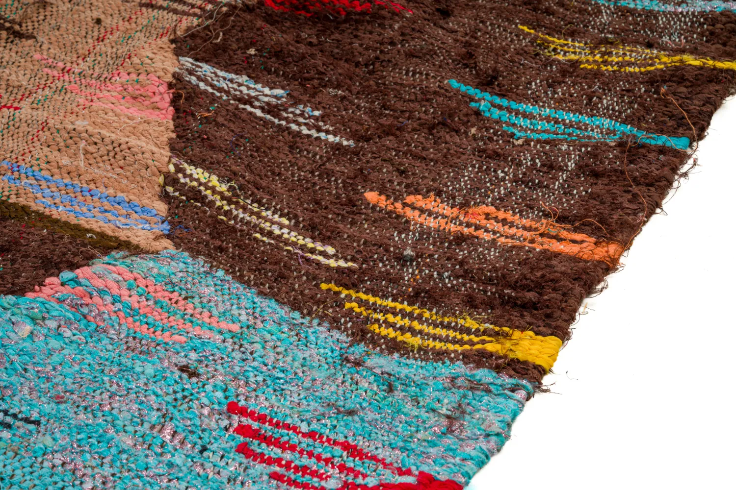 Marocký Berberský koberec Boucherouite 135 x 265 cm