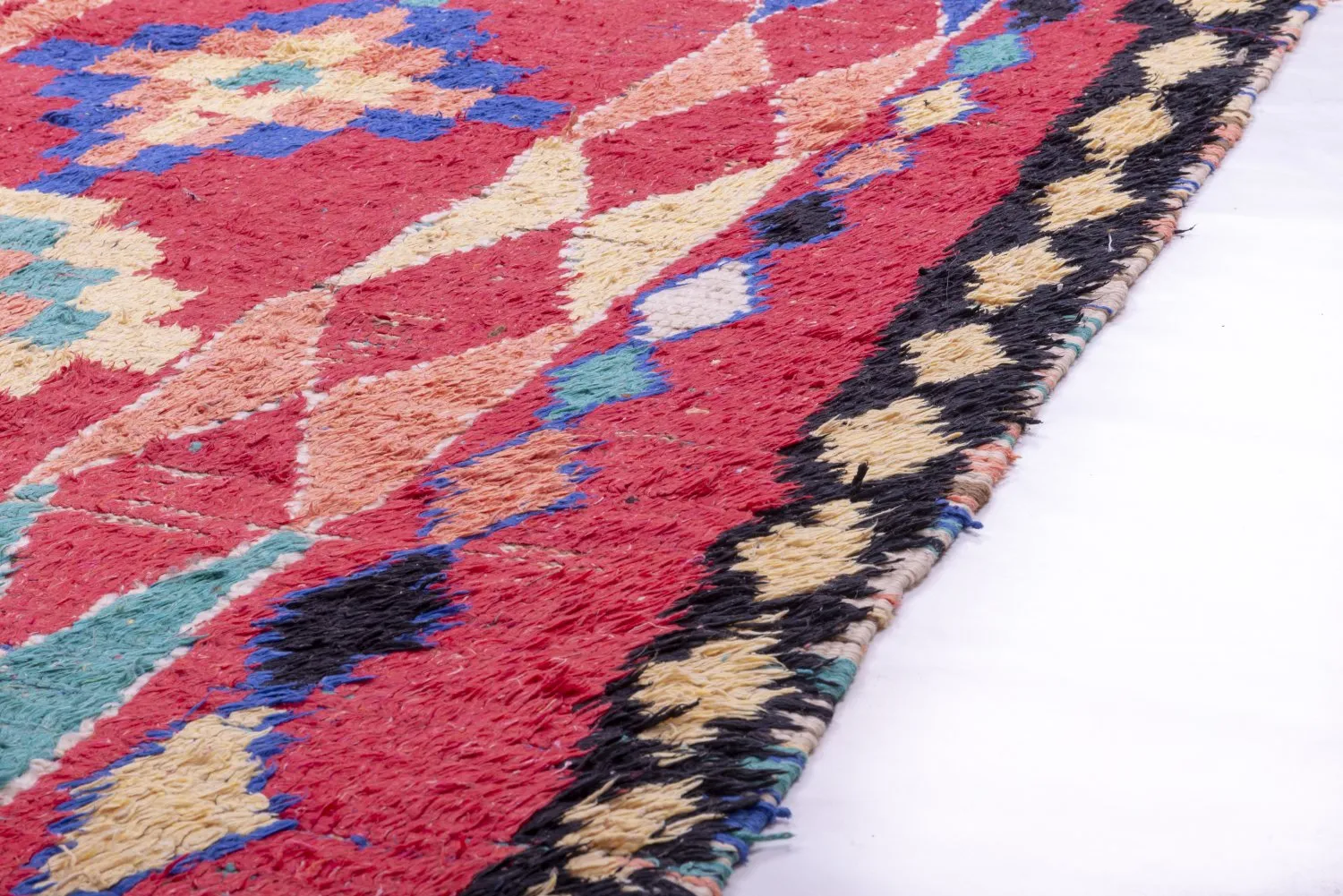 Marocký Berberský koberec Boucherouite 365 x 145 cm