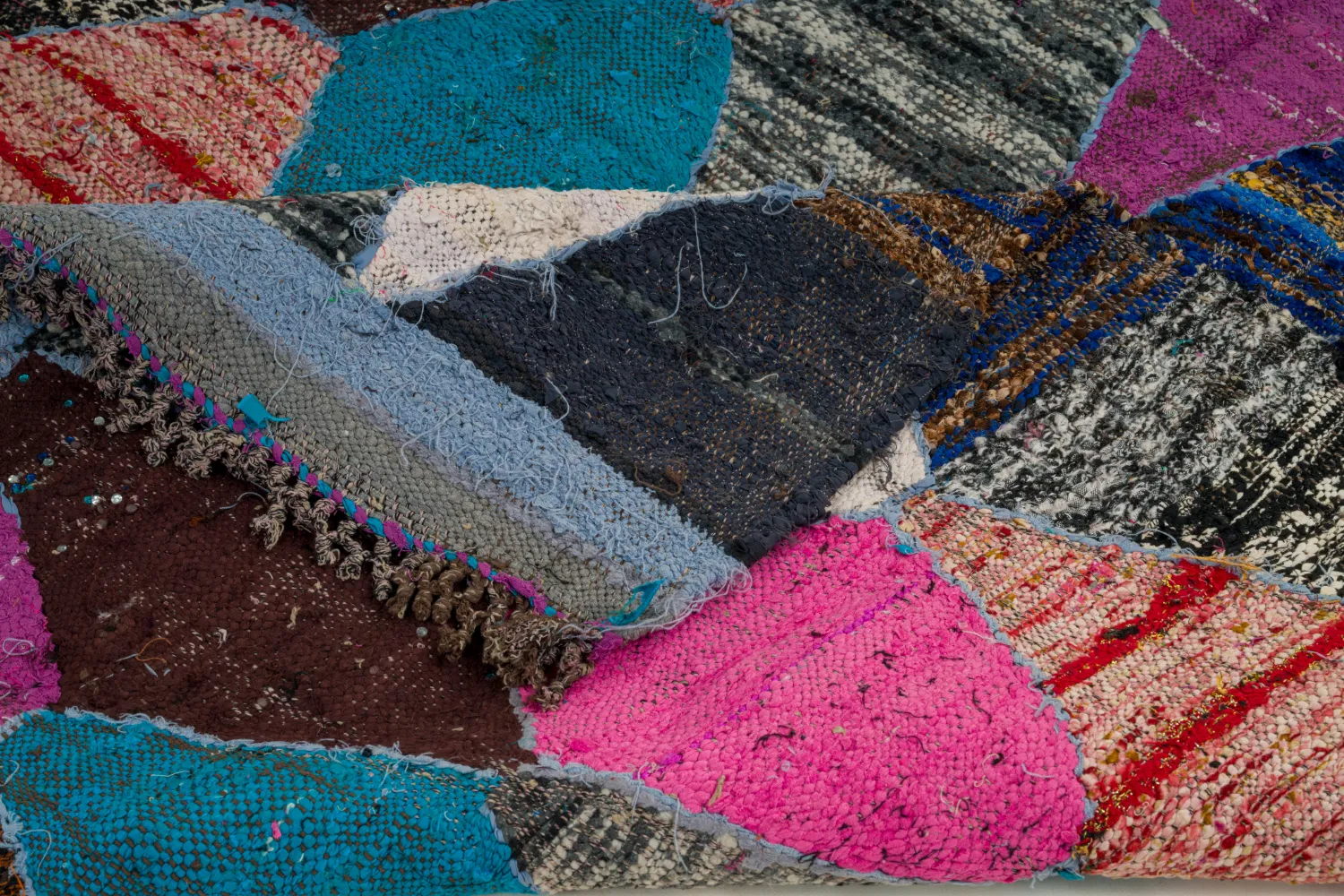 Marocký Berberský koberec Boucherouite 125 x 225 cm
