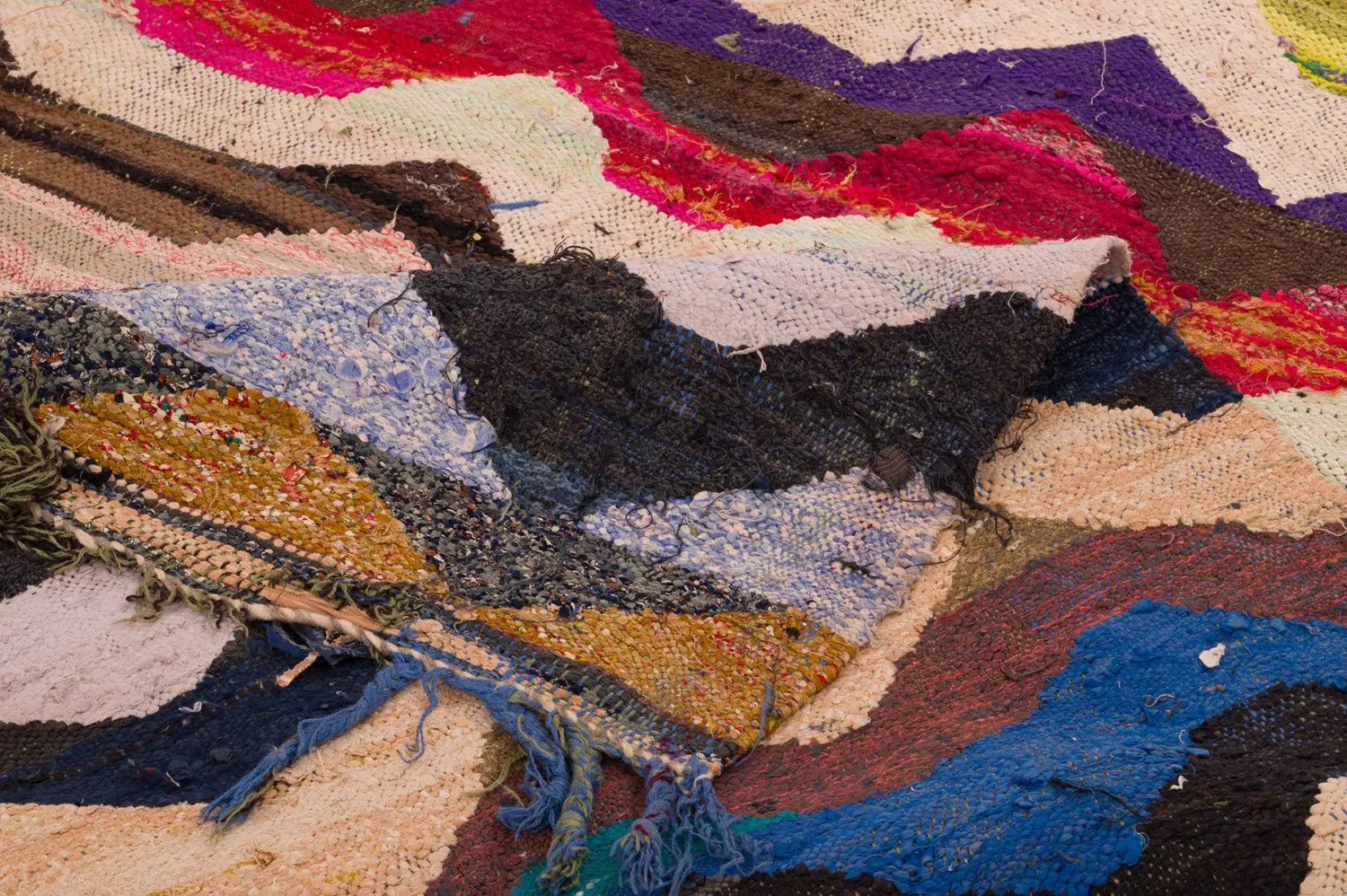 Marocký Berberský koberec Boucherouite 140 x 295 cm