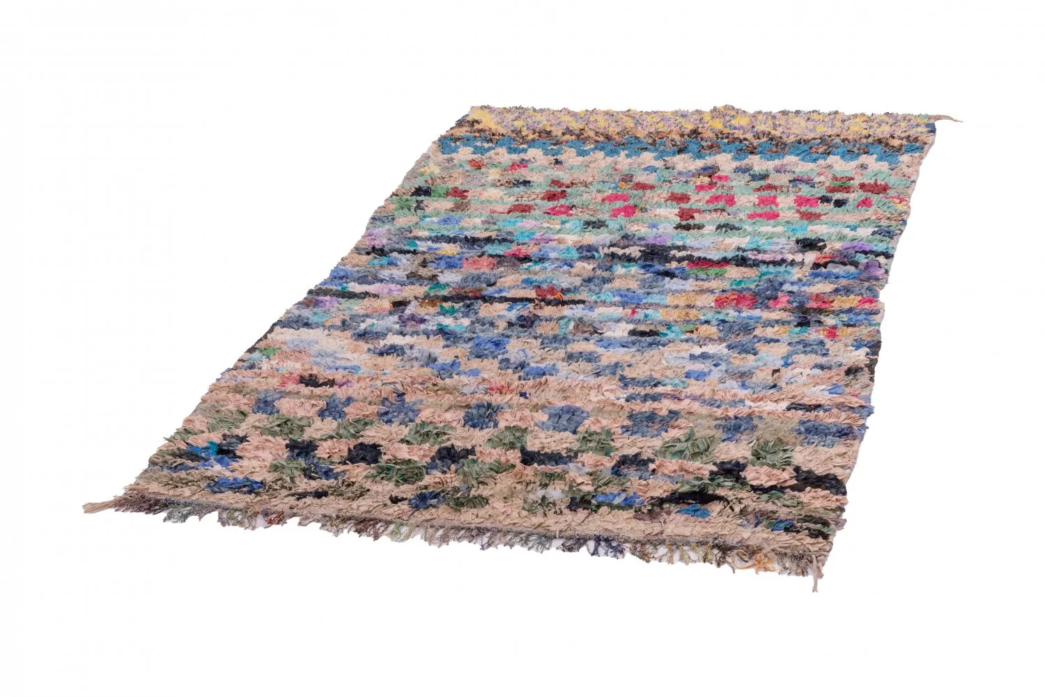 Marocký Berberský koberec Boucherouite 205 x 130 cm