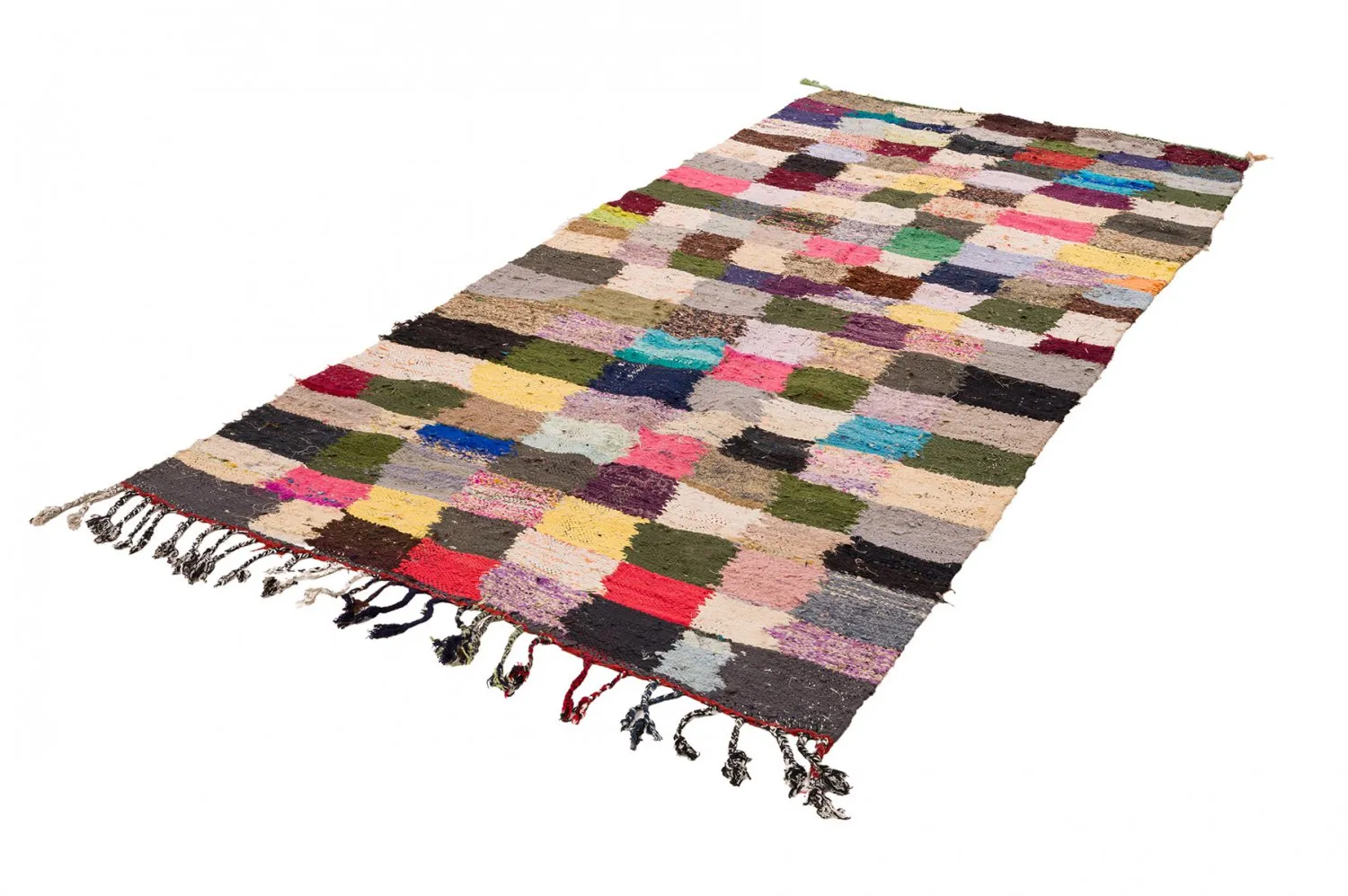 Marocký Berberský koberec Boucherouite 135 x 275 cm